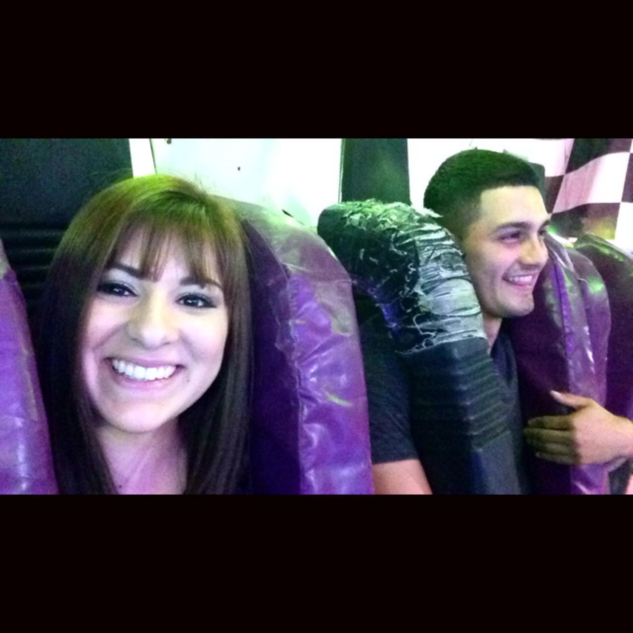 Gume hates rides, but got on one for me :)