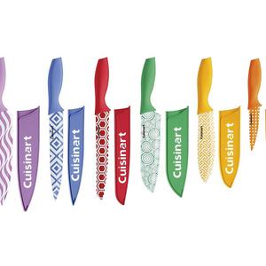 Cuisinart C55-12PR2 Advantage Color Collection 12-Piece Printed Color Cutlery Set, Multicolor