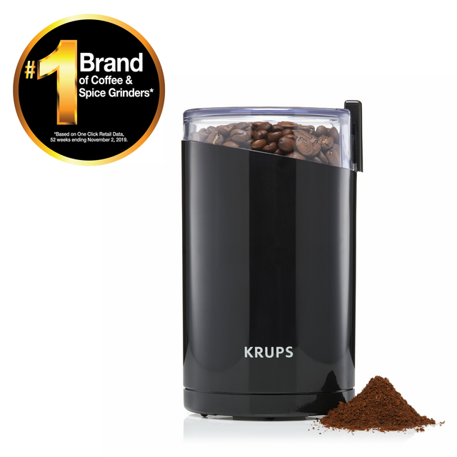 KRUPS Fast Touch Electric Coffee and Spice Grinder With Stainless Steel Blades F2034251