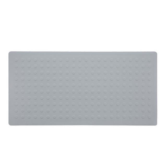 Simply Essential™ 36" x 18" Microban® Shower Mat in Grey