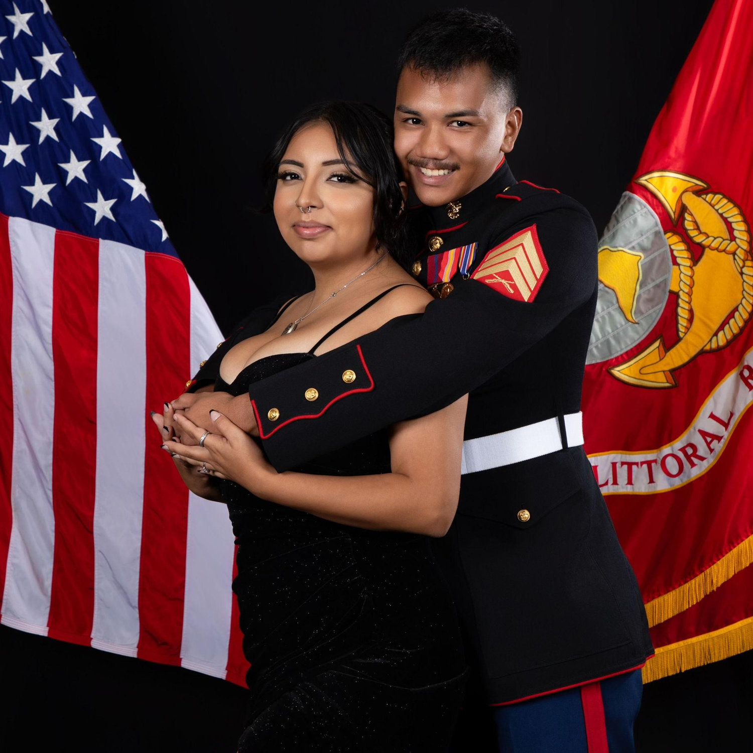 Our first Marine Corp ball. Fun fact: it was the first time Tristan had brought a date!