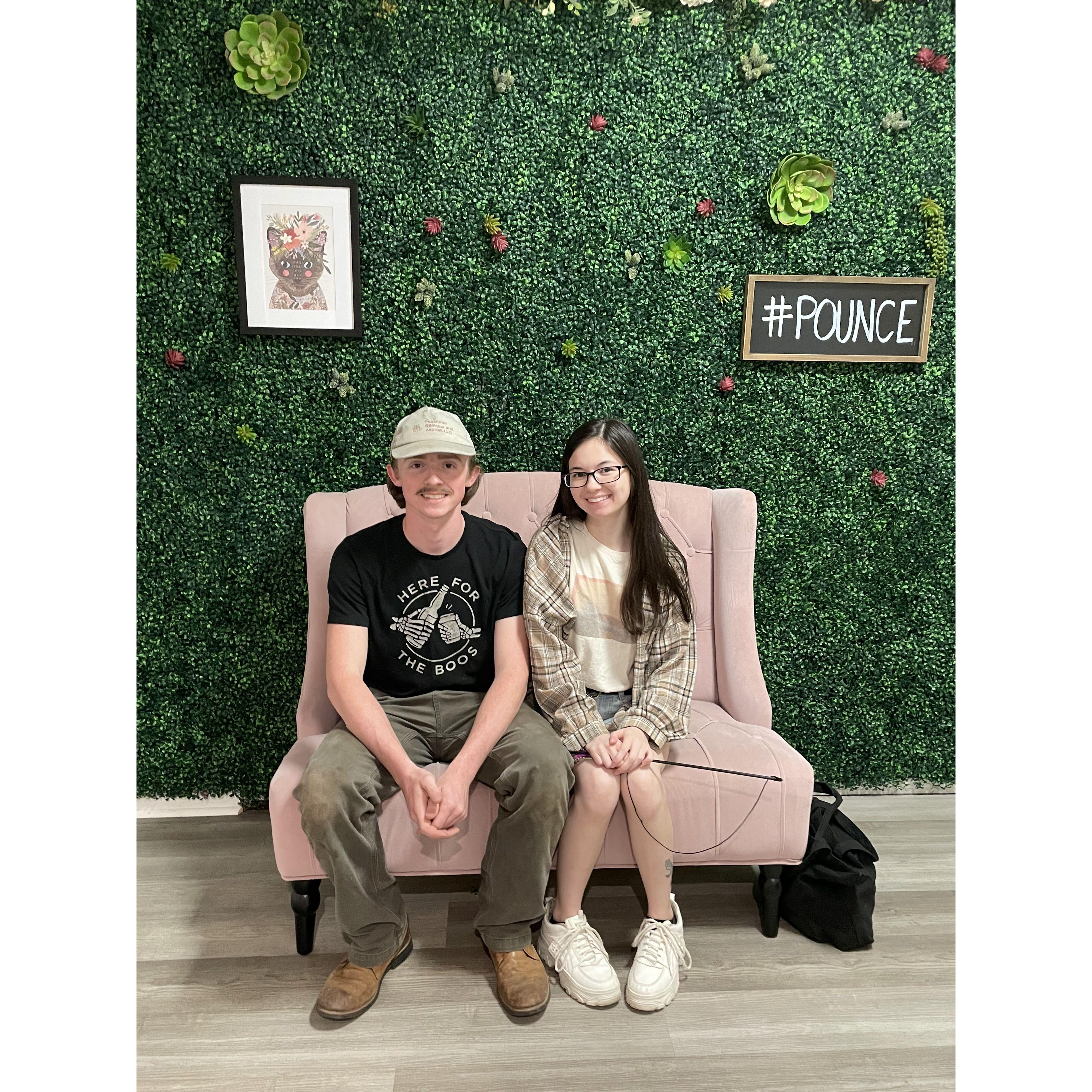 Experienced our first cat cafe!