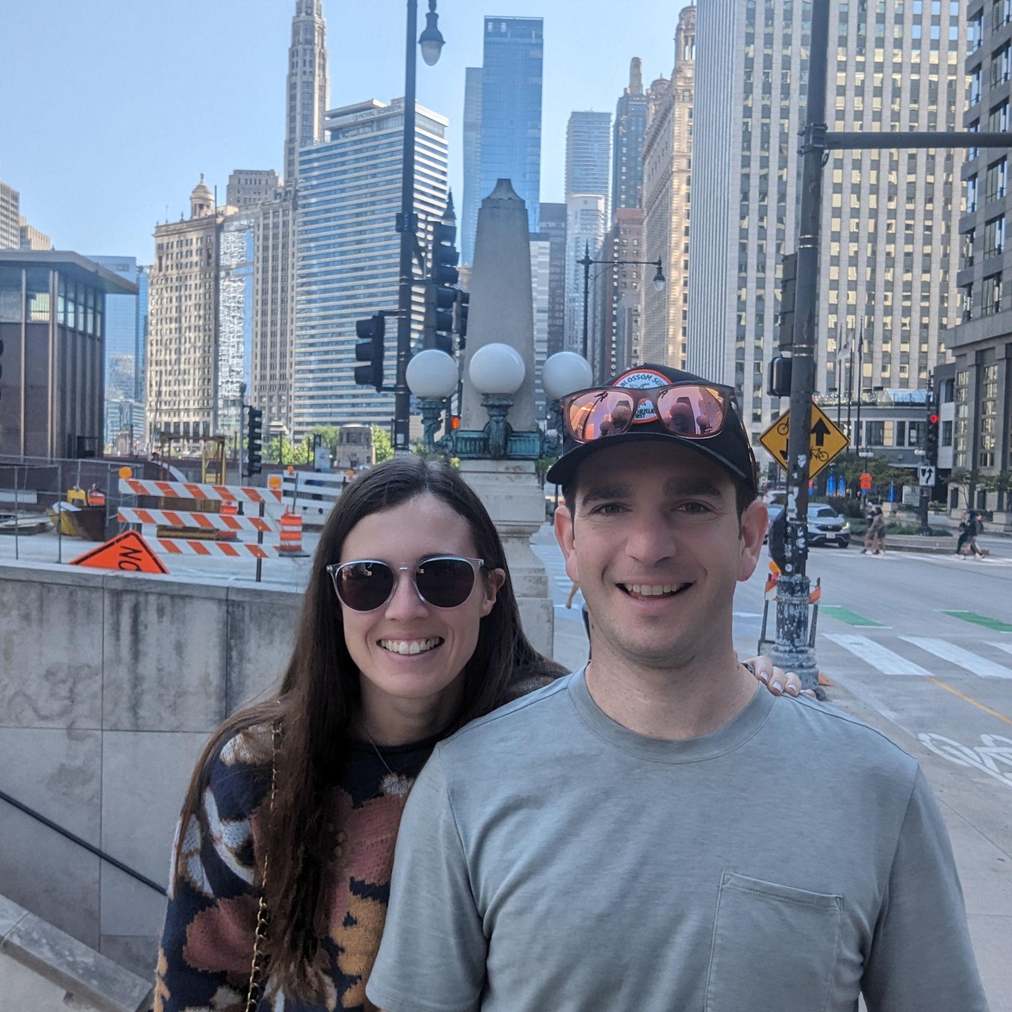 Exploring Chicago before Steve and Jana McCutcheon's beautiful wedding
