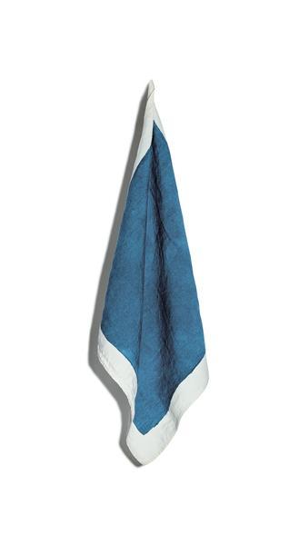 Summerill & Bishop Full Field Linen Napkin in Midnight Blue