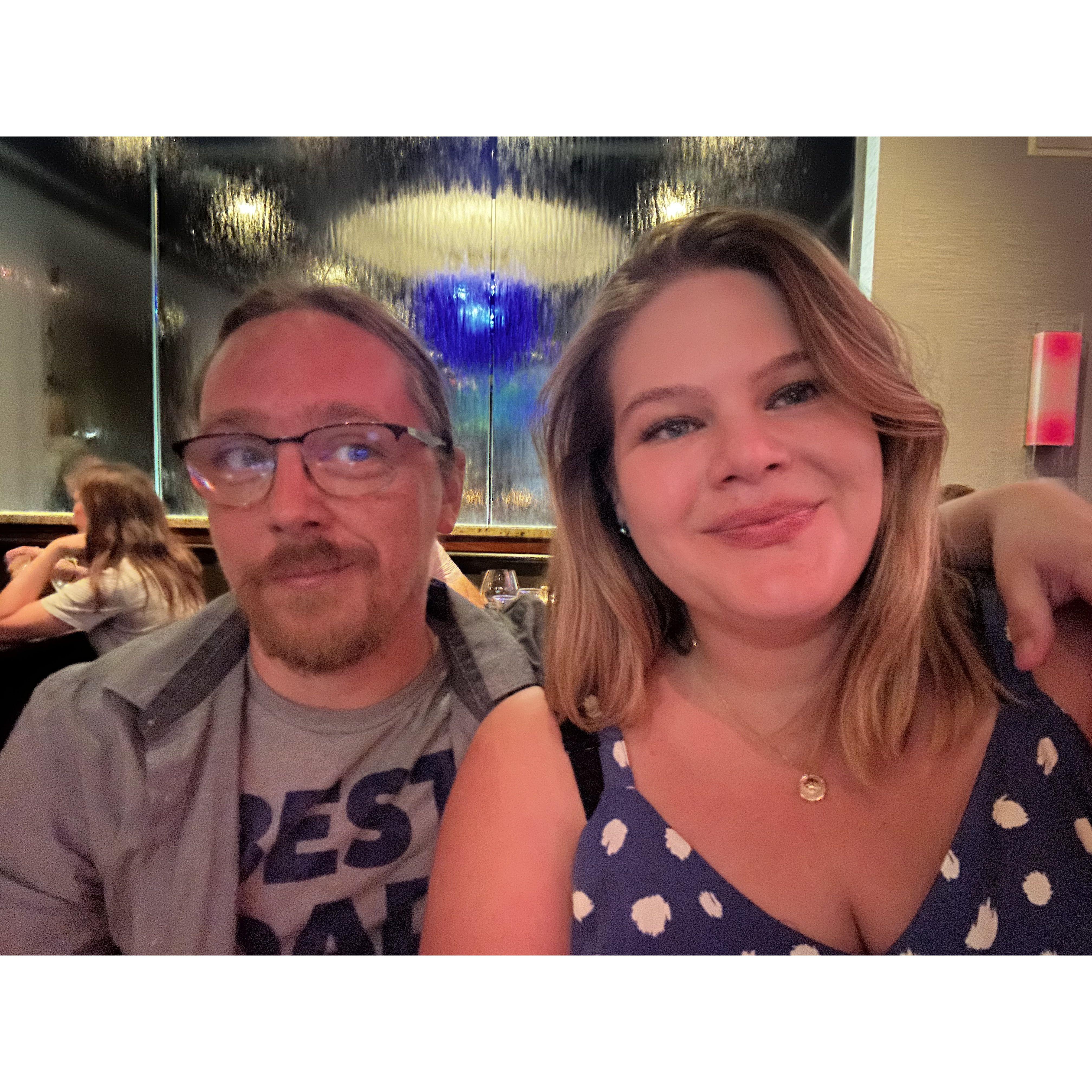 Lots of date nights together ... when we aren't lounging at home with Yoshi and Eva