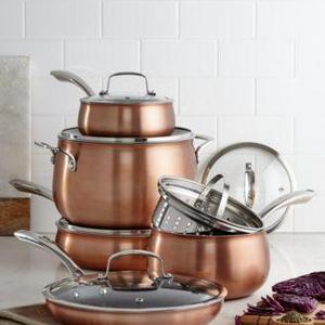 Belgique - Copper Translucent 11-Piece Cookware Set, Created for Macy's