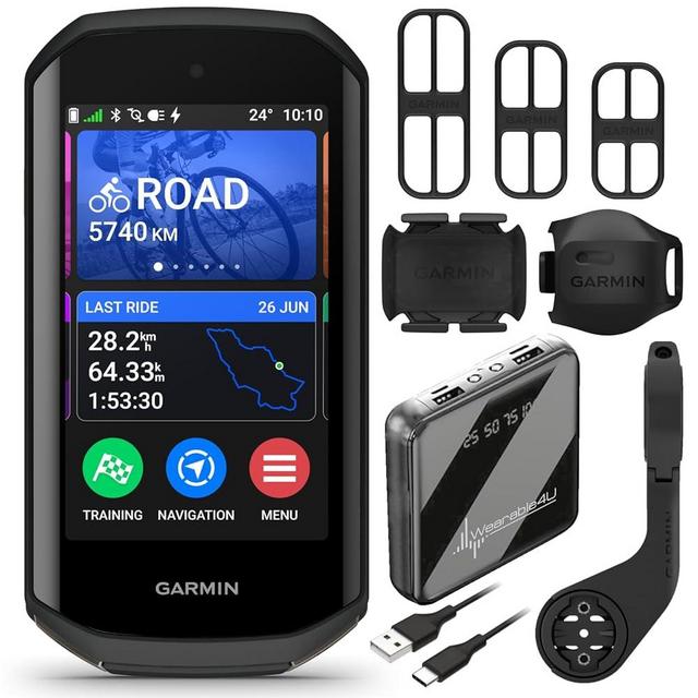 Garmin Edge 1050 Premium Cycling Computer with Wearable4U Bundle