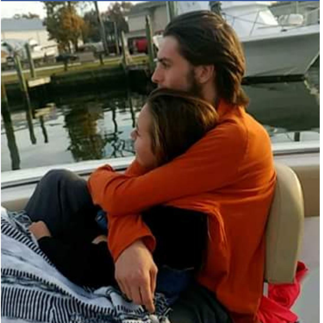 Thanksgiving break, 2016. One of my sisters took this picture. I was cold and sleepy after being on the ocean all day. It was November so of course it was cold!