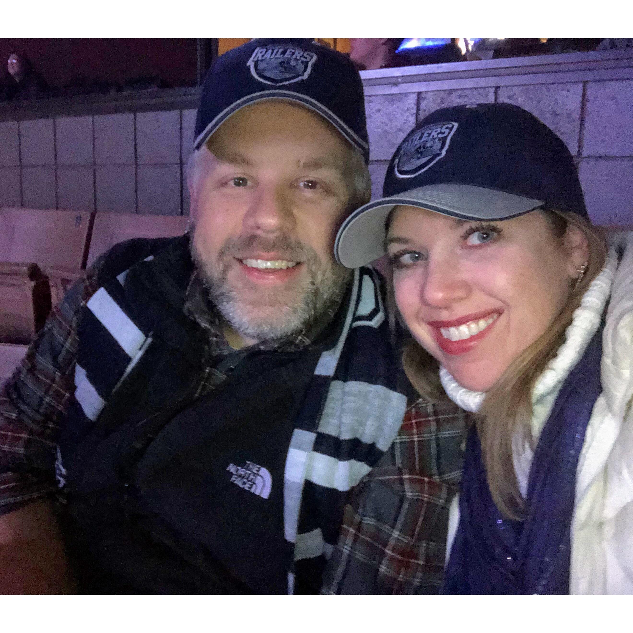 We support our local hockey team - Worcester Railers!