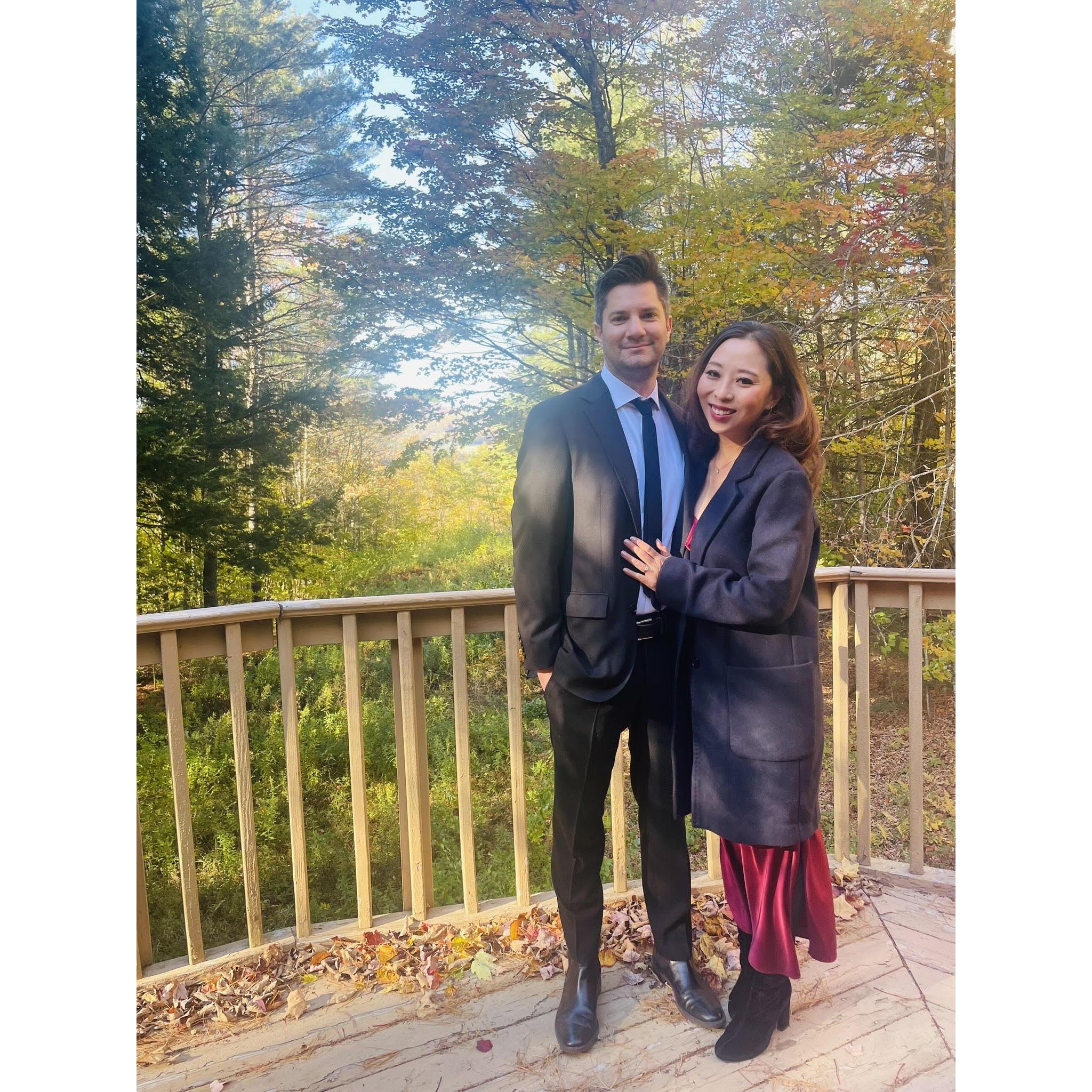 Enjoying fall in Vermont in October 2024.