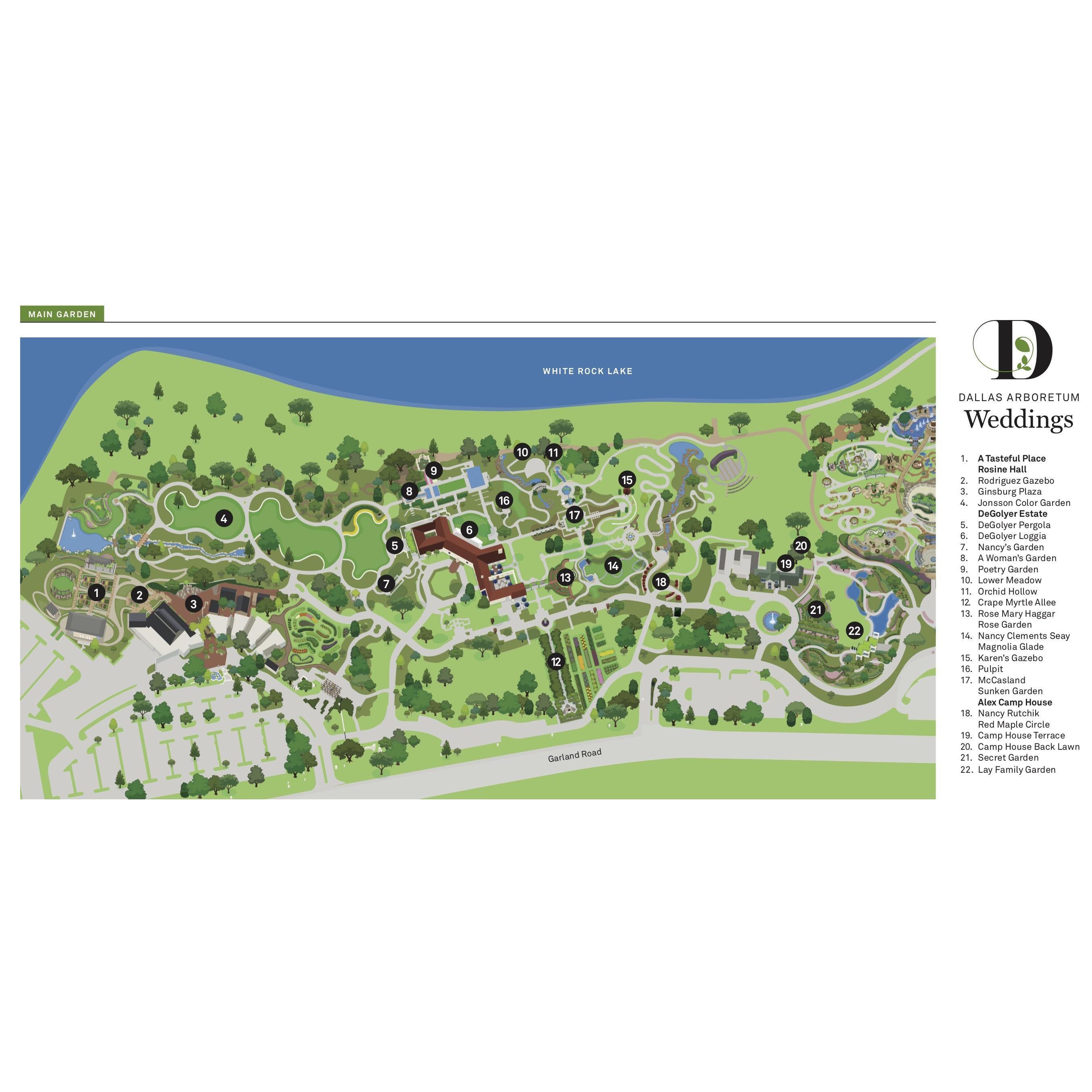 Dallas Arboretum Map