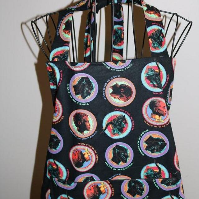 Black Panther - Made in Wikanda - Unisex Apron - pocket - Marvel Avengers - comics