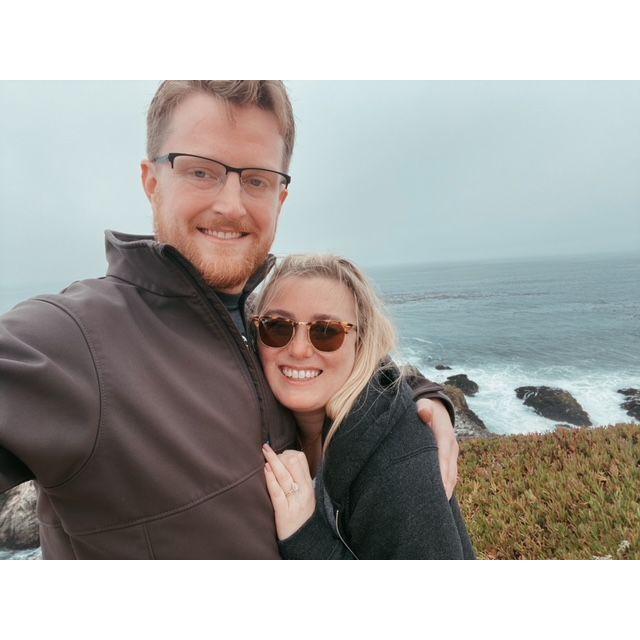 Right after we got engaged on Bodega Head.