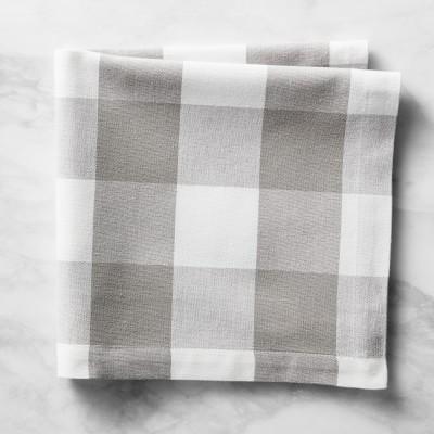 Buffalo Check Napkins, Set of 4, Drizzle