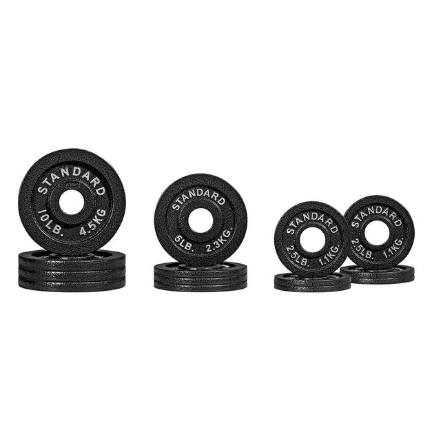 CAP Barbell 2-Inch Olympic Cast Iron Plate Weight Set | 75-285 lbs | Multiple Options