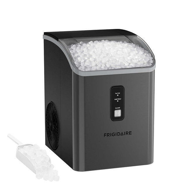 Frigidaire Countertop Crunchy Chewable Nugget Ice Maker, 33lbs per Day, Gunmetal