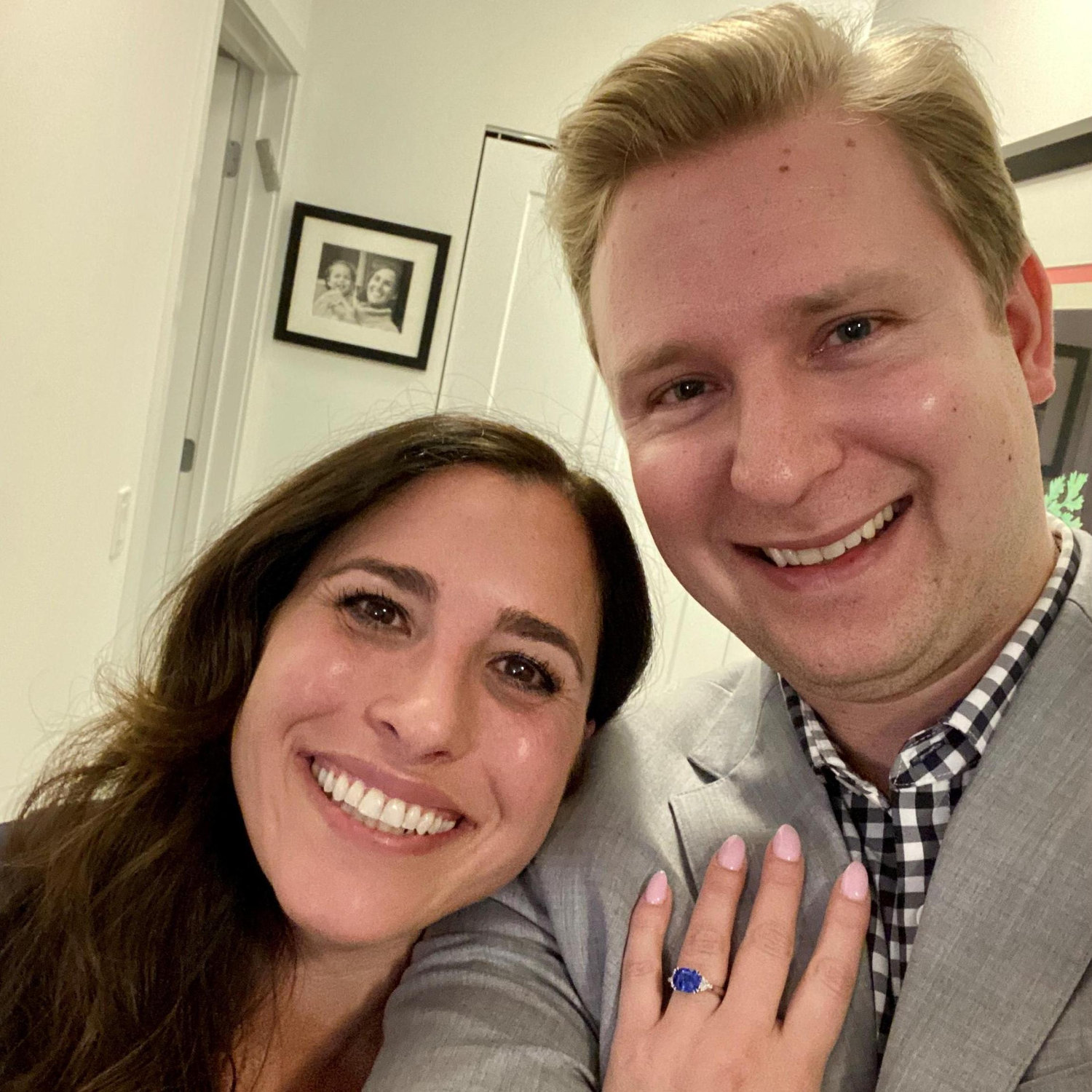 Seconds after Mike proposed. <3