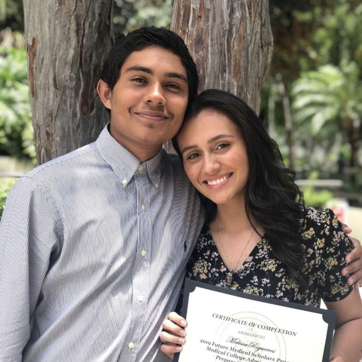Melissa's summer internship ceremony in 2019