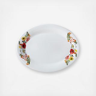 Language of Flowers Oval Platter