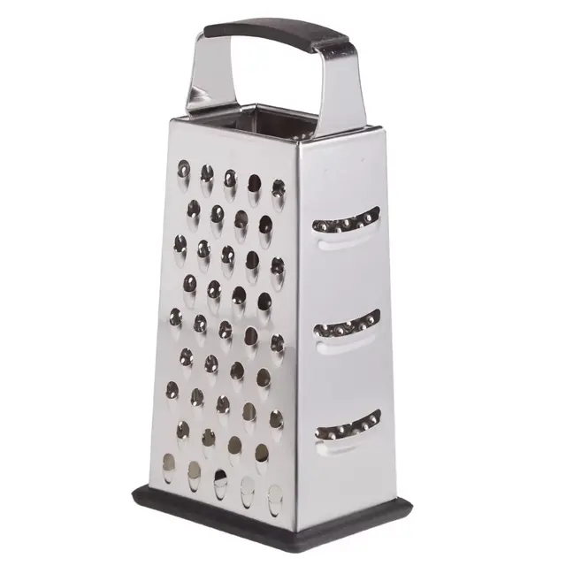 Our Table™ 4-Sided 9-Inch Stainless Steel Grater in Black