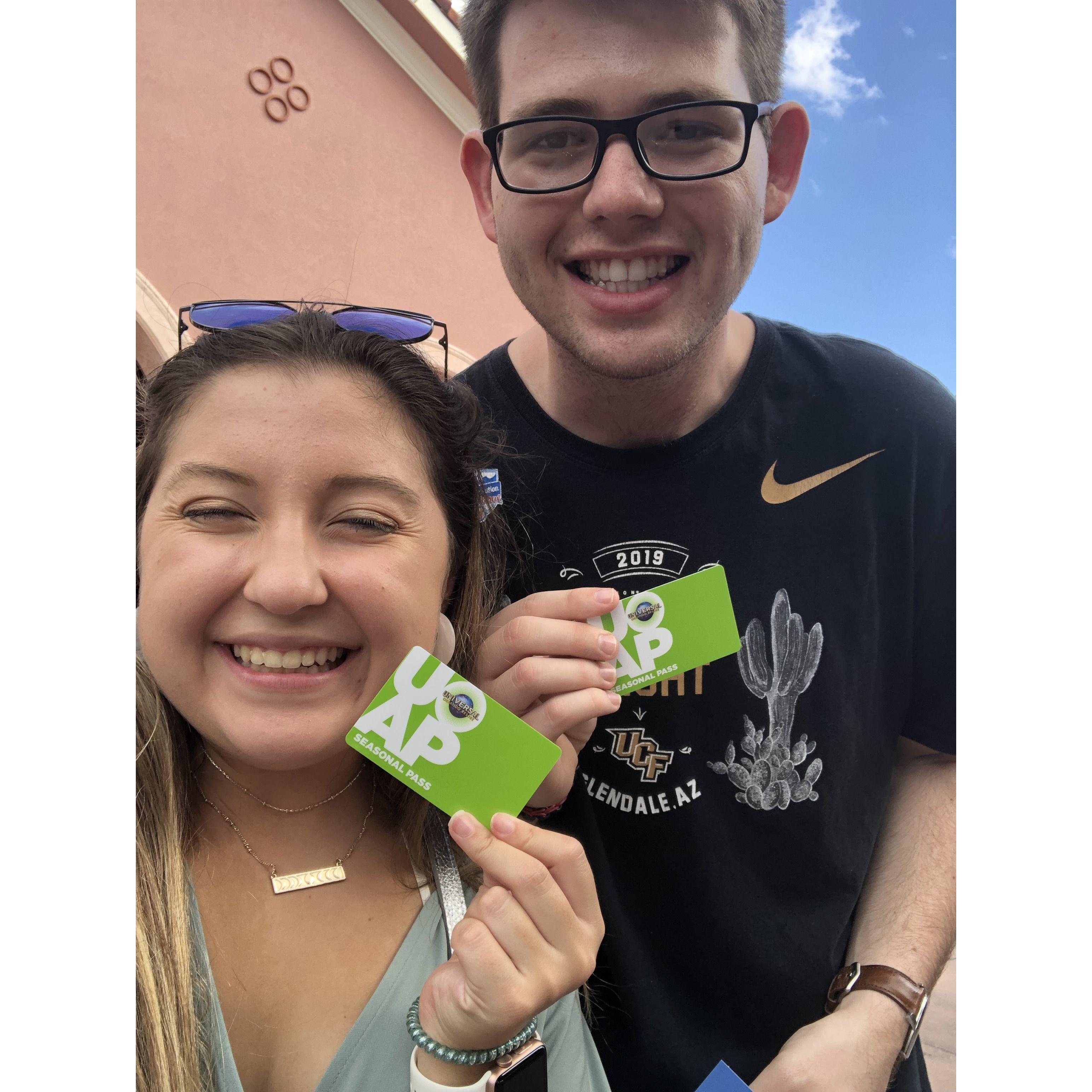 The date where we spontaneously became Universal Passholders.