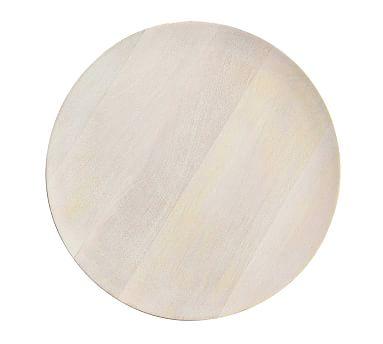 Chateau Acacia Wood Charger Plate - White Washed