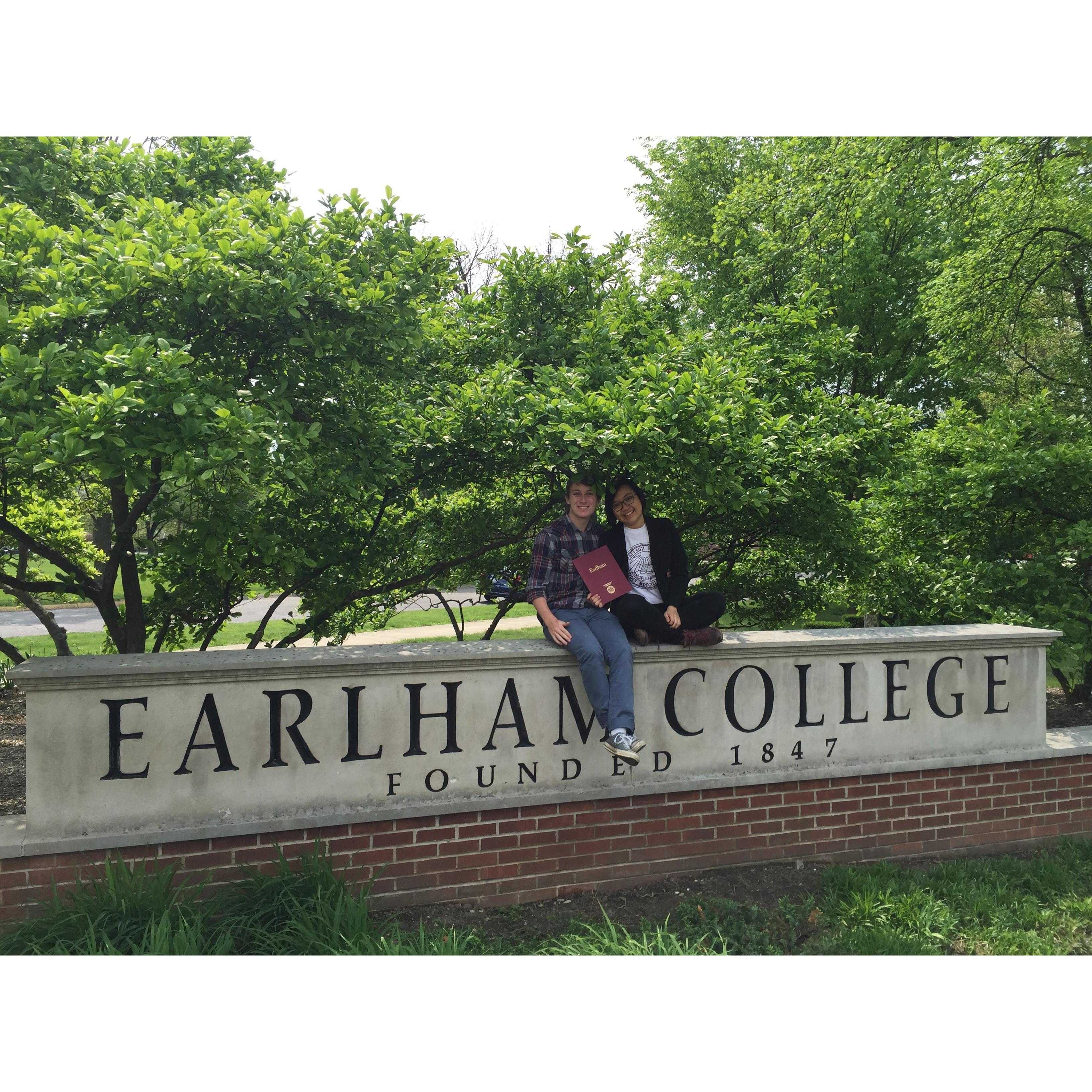 Nhi graduated from Earlham College and moved to D.C. for her job - patiently waiting for Nathan to graduate the following year to end our long distance relationship (May 2016, Richmond, Indiana)