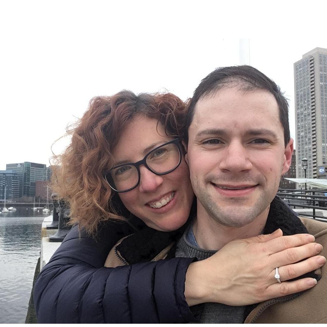 Just engaged at Long Wharf-Boston, MA