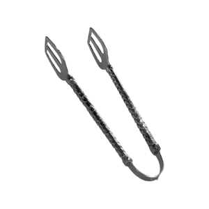 Silver Twisted Handle Serving Tongs
