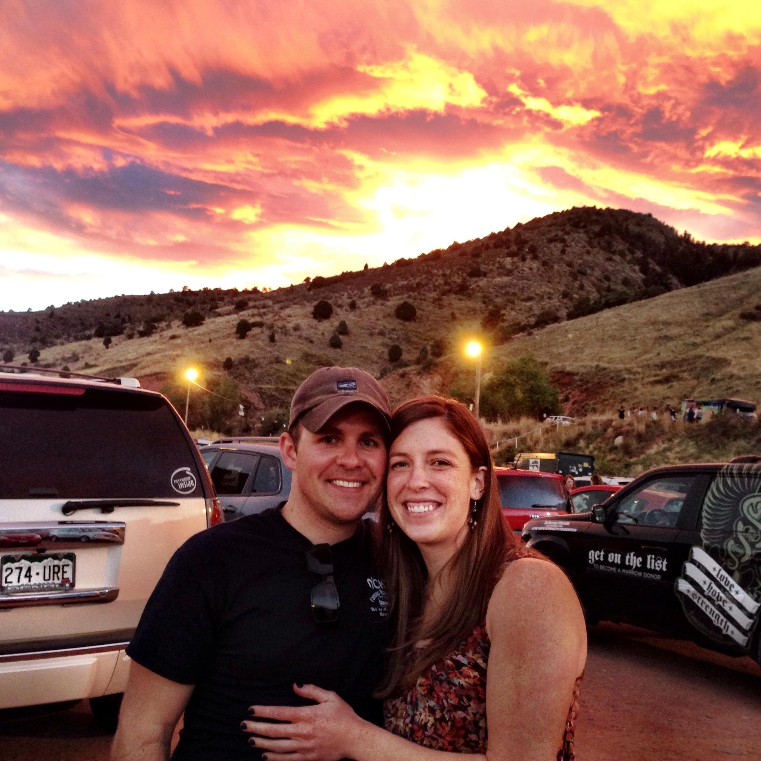 Red Rocks birthday concert! Nick's idea.
