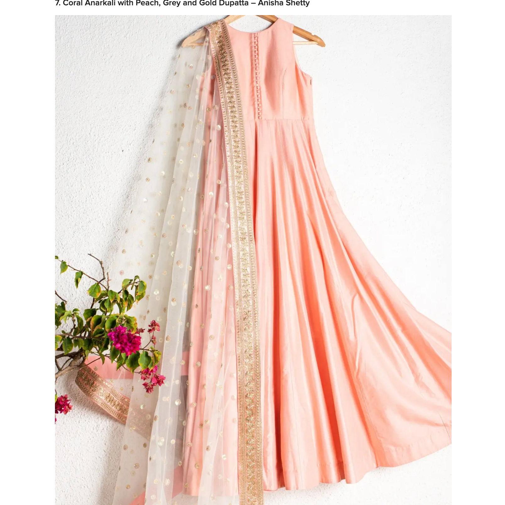 women ceremony outfit- anarkali with dupatta