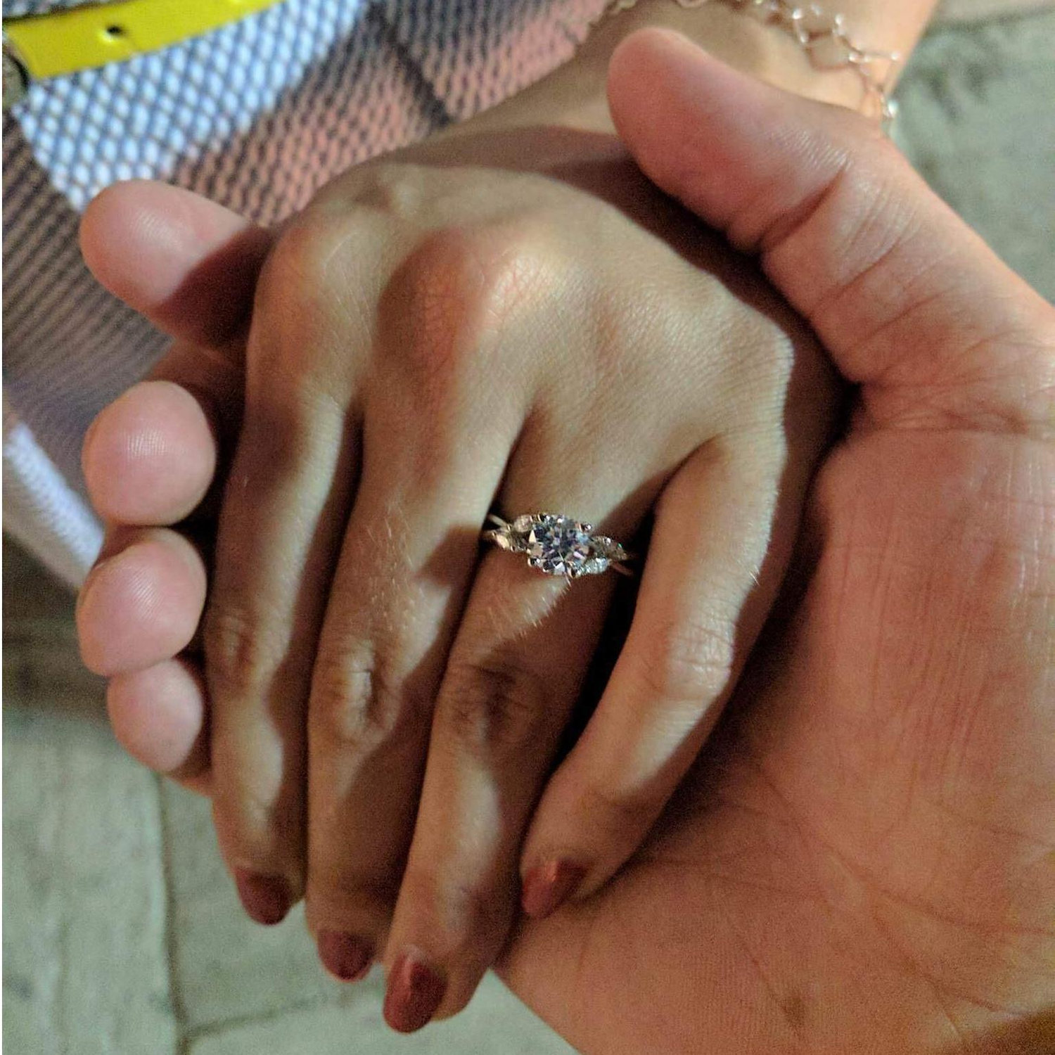 Hand in hand - and oh so sparkly!