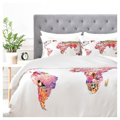Red Bianca Green Its Your World Duvet Cover Set - Deny Designs® - KING