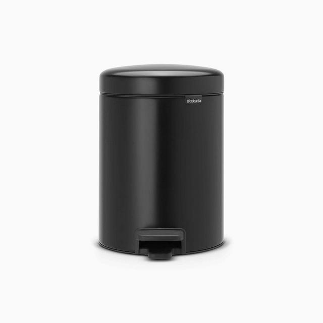 Brabantia Newicon Step Trash Can, 1.3 Gallon, Matte Black