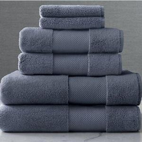Frontgate Resort Collection Bath Towels: Set of 6 in French Blue