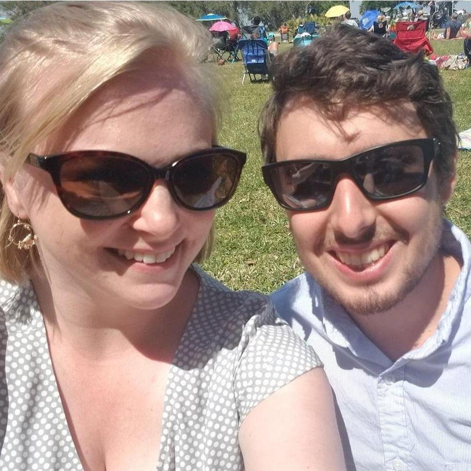 One of our first pictures together - watching an air show in 2018