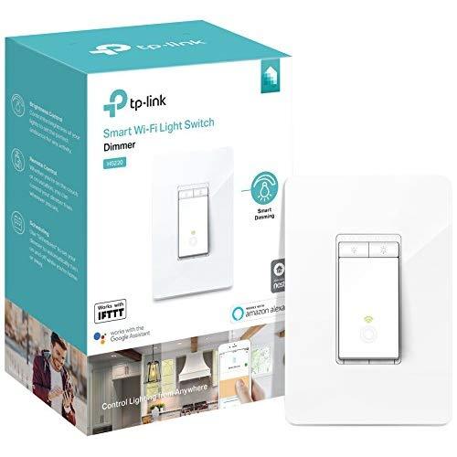 TP-Link (HS220) Kasa Smart Dimmer WiFi Light Switch, 1-Pack