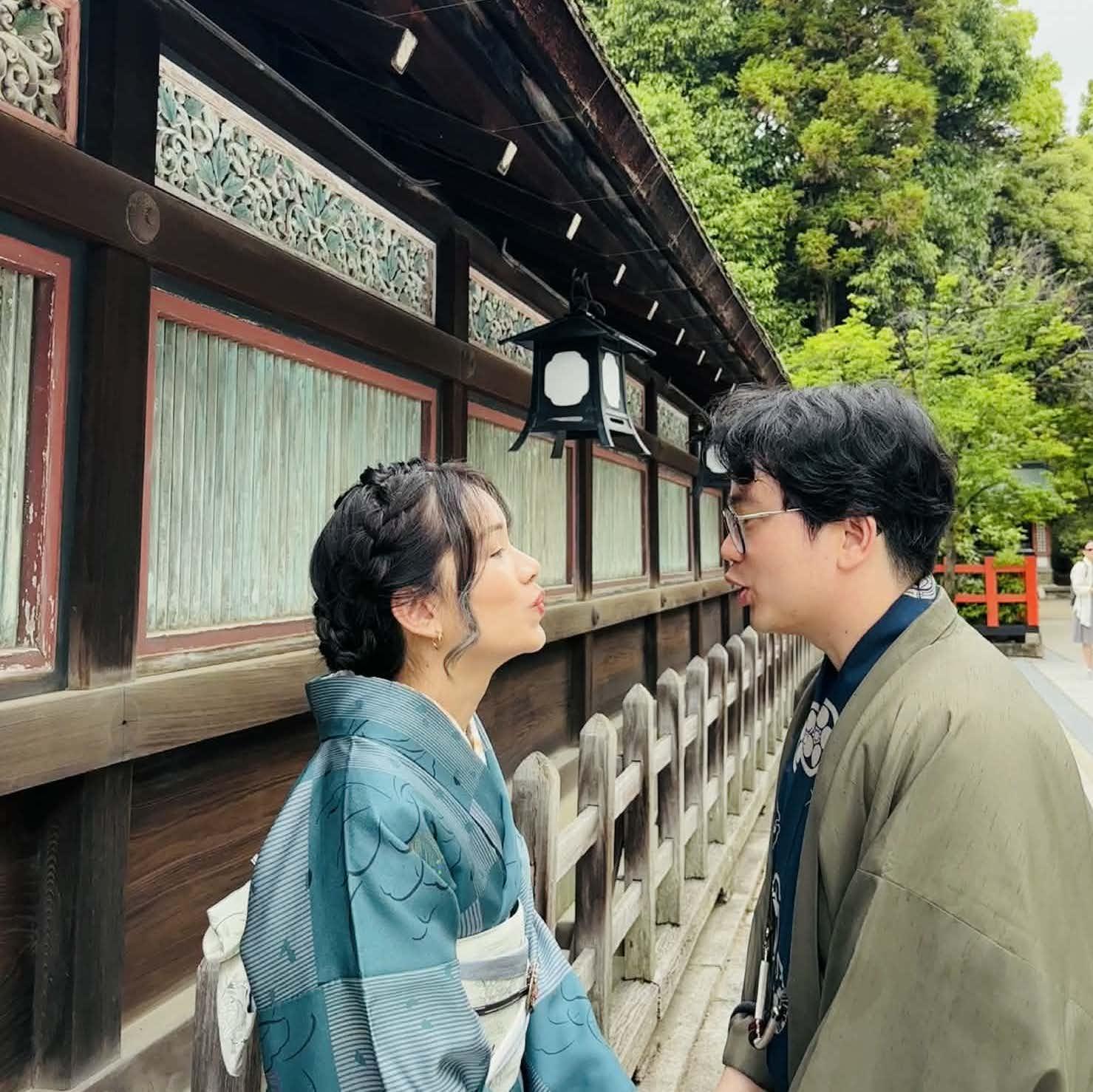 First time wearing Kimono and Yukata in the same trip
