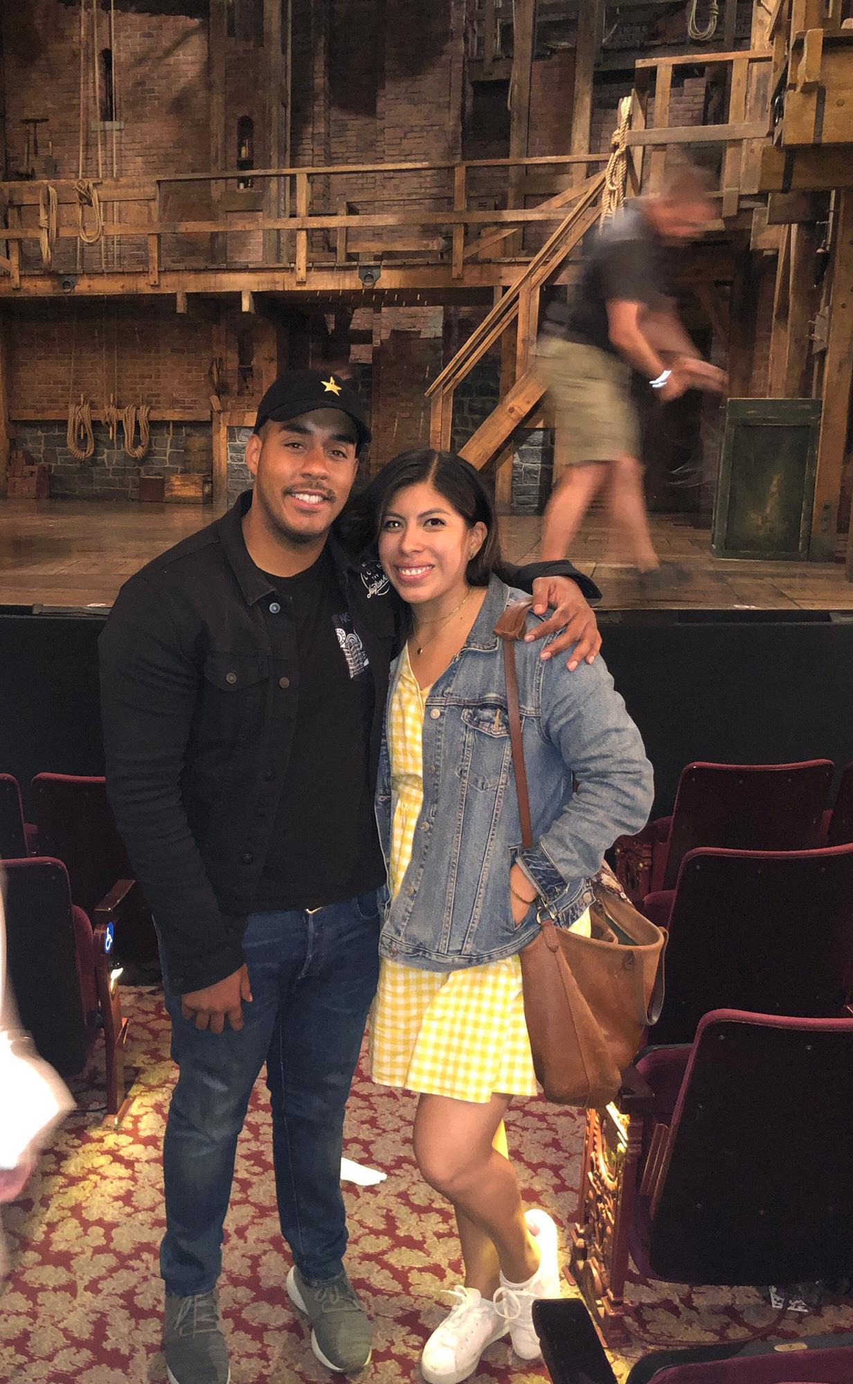 One of our first dates, HAMILTON!