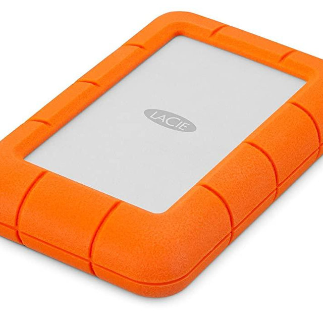 LaCie Rugged Mini 5TB External Hard Drive Portable HDD – USB 3.0 USB 2.0 Compatible, Drop Shock Dust Rain Resistant Shuttle Drive, for Mac and PC Computer Desktop Workstation PC Laptop (STJJ5000400)