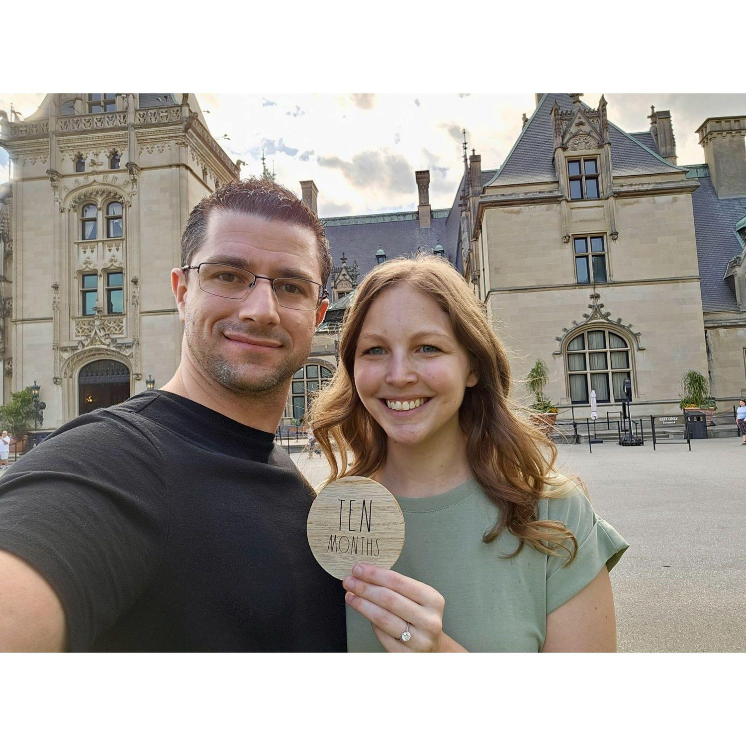 10 months- Trip to The Biltmore Estate during our Virginia vacation