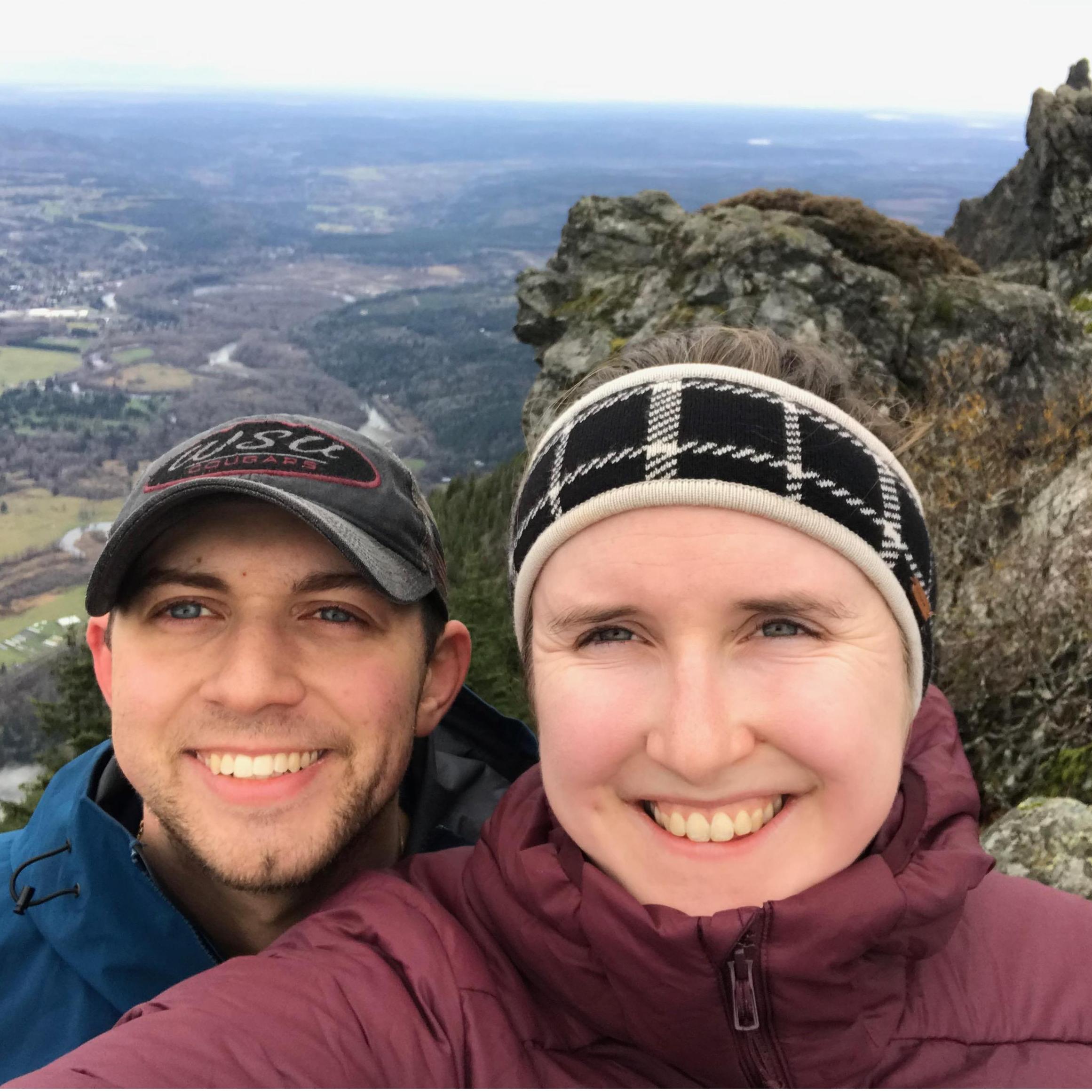 Made it to the top of Mount Si. The views were amazing and worth the cold mountain air.