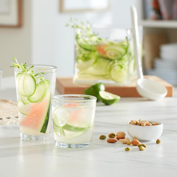 Libbey, Preston 16-Piece Drinkware Set | Zola