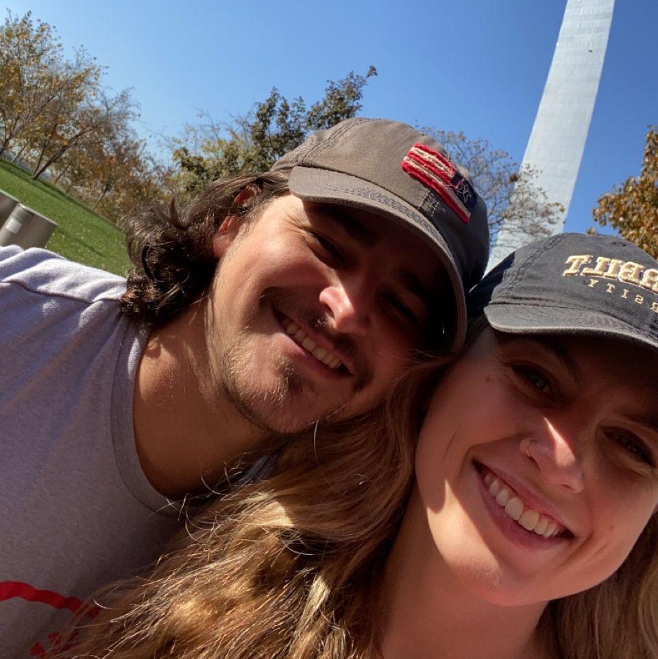 We roadtripped after Ashley's job in Missouri. This was a stop in St. Louis. Here is us at the arch!