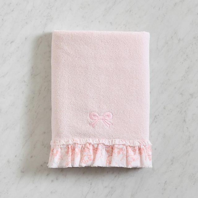 LoveShackFancy Ruffle Hand Towel, Pink