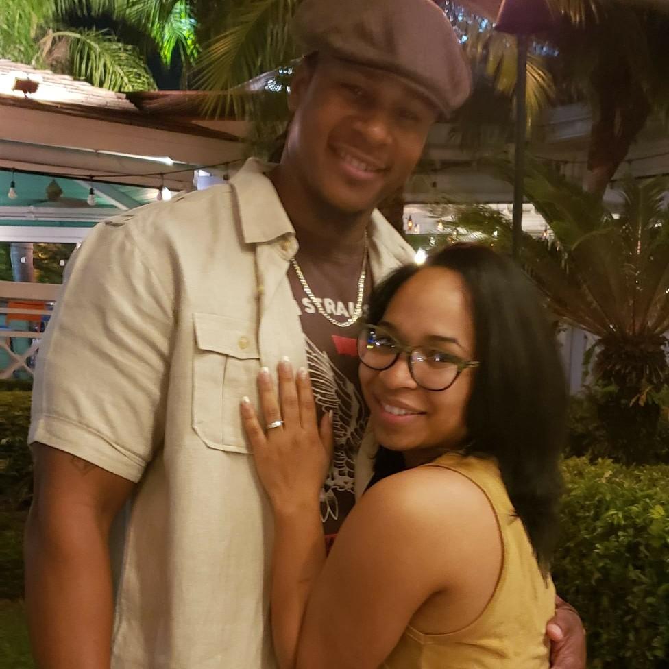 right after we got engaged...