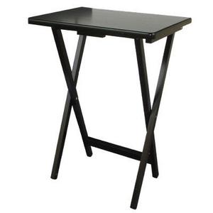 Plastic Development Group - TV Tray Wood Black - PDG