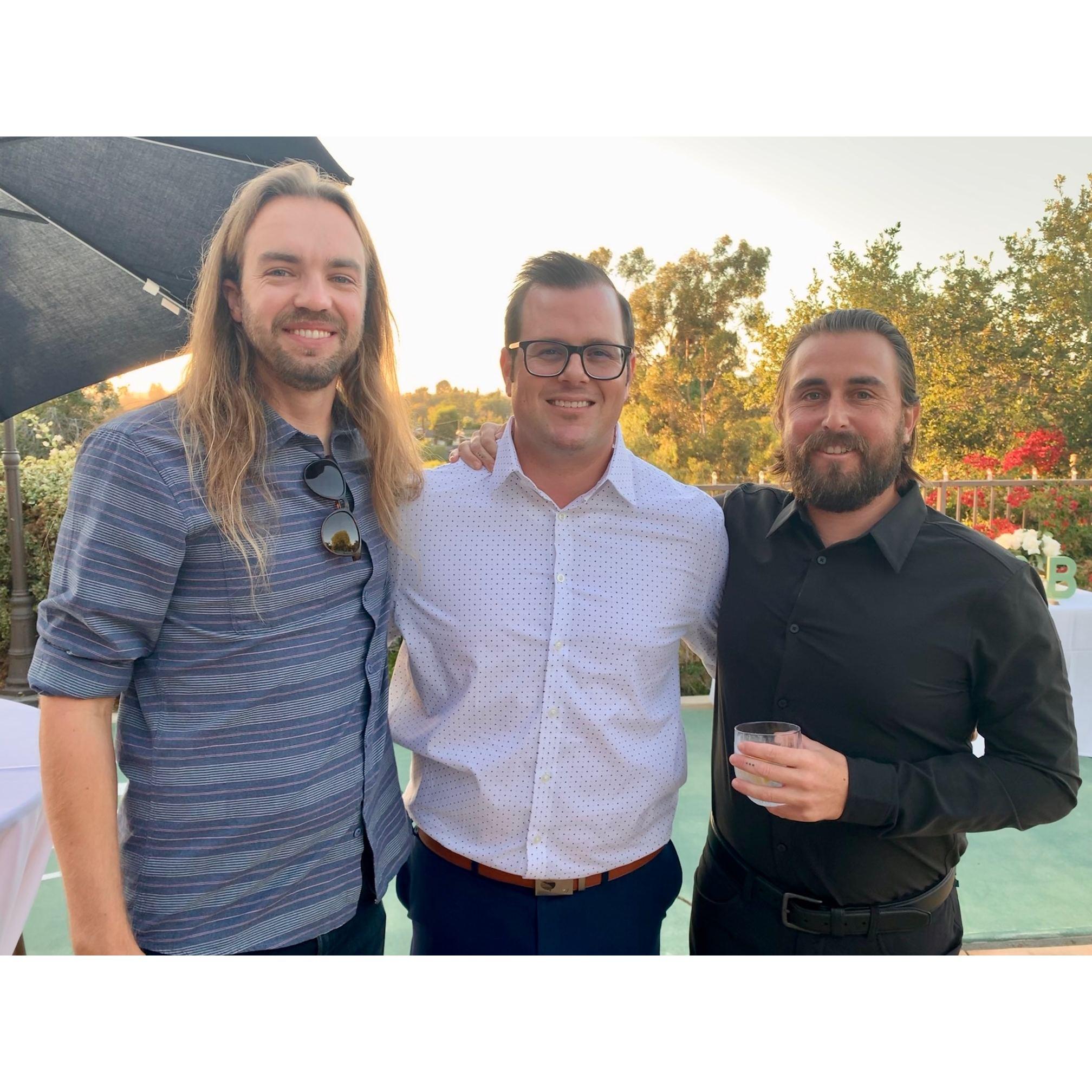 Engagement Party Oct 2021 - with Brian and Tyler (groomsmen)