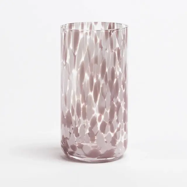 over&back 20.9 fl oz Tortoise Highball Glass Pink mauve