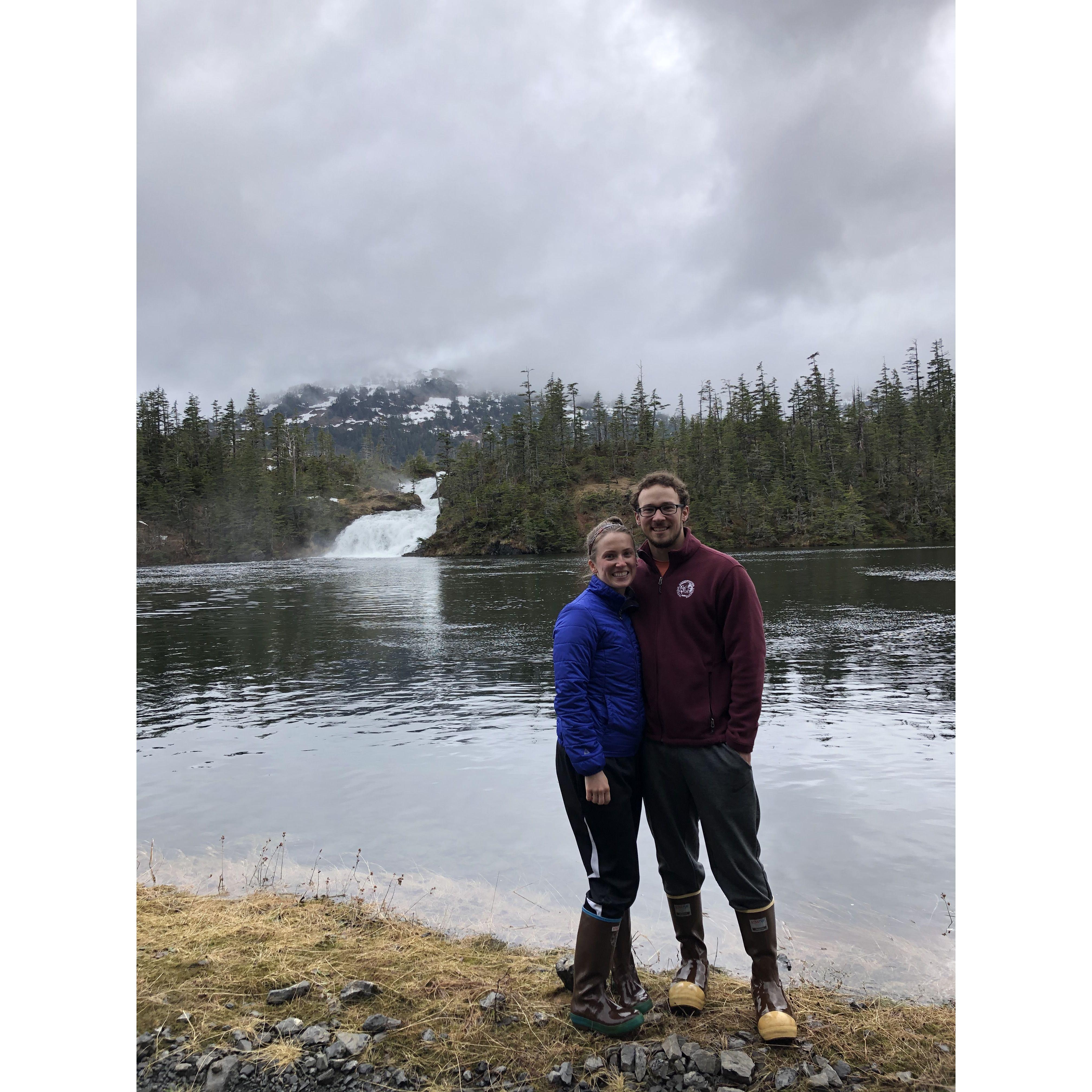 Our last photo together in Alaska, where we met